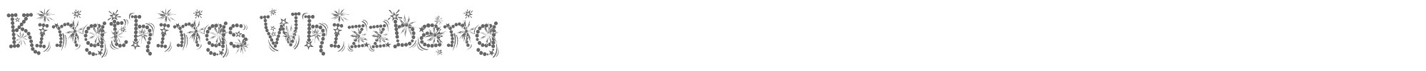 Kingthings Flashbang Kingthings Whizzbang.ttf font preview